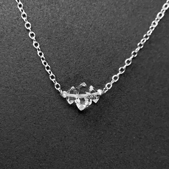 Hand Made Diamond Charm Necklace - Picture 2 of 7